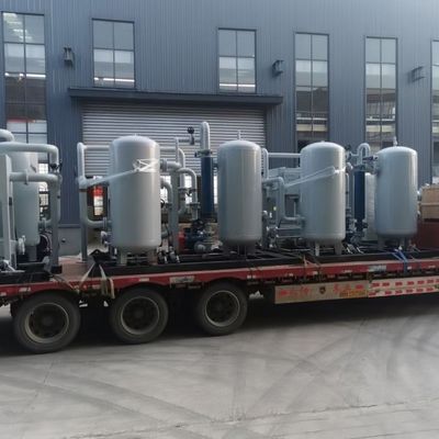 Automatisch werkende laagdrukmachine voor het hergebruiken van afvalgassen