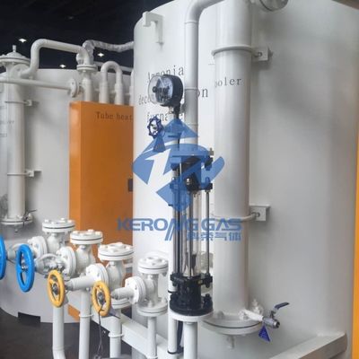 Eenheid voor het maken van ammoniakcrackers met een zuiveringsmiddel met laag energieverbruik