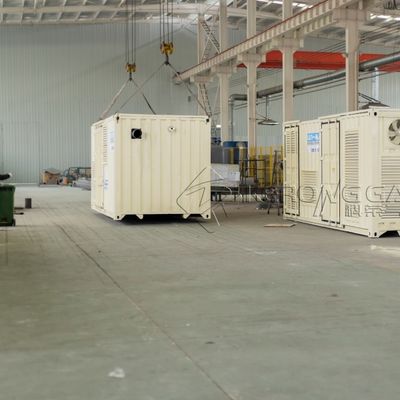 220V 50Hz hoog efficiënte stikstofgasinstallatie met ISO-container