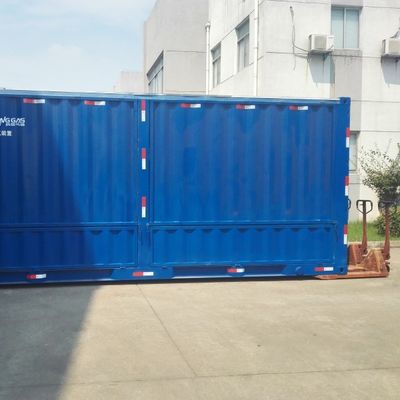 Volledig geautomatiseerde installatie voor het opwekken van stikstofgas in een container met vulcylinders