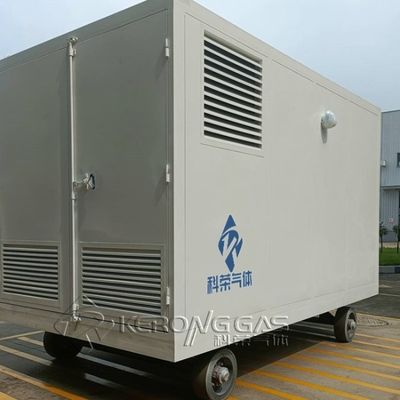 Mobiele container-trailer-type membraan stikstofgenerator voor olie en gas