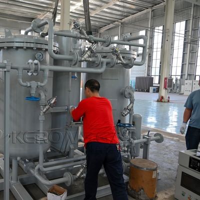 Nitrogeenluchtgenerator op locatie met hogedrukcompressor