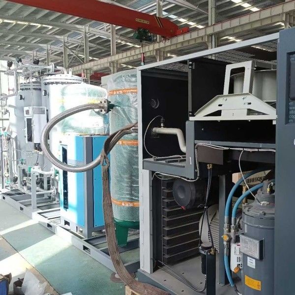 Skid gemonteerd ontwerp 20barG werkdruk stikstofgenerator voor laser snijden
