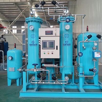 Vervaardiging van een PSA-medicijnzuurstofgenerator op een skid goedgekeurd volgens ISO13485.