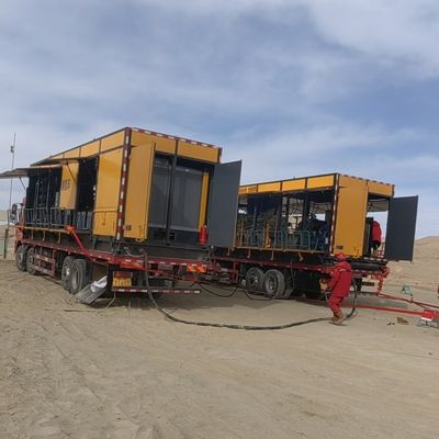1000SCFM 95% stikstofzuiverheid mobiele membraan scheiding stikstofgenerator
